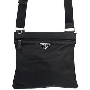 Prada Tessuto Crossbody messenger bag saffiano leather Black